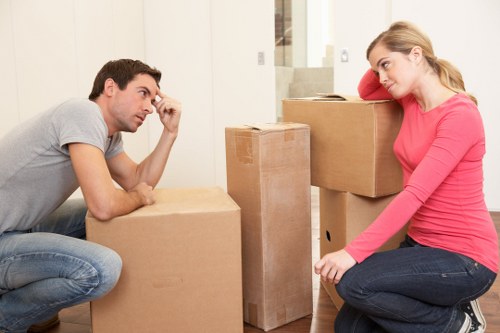 Removal team loading belongings during a Canonbury relocation
