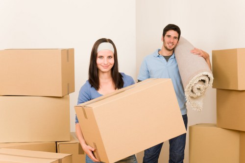 Moving boxes and equipment for a smooth Canonbury removal